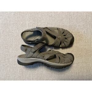 Keen Rose Sport Closed Toe Sandals for Women's Size 7 Gray Hiking Camping